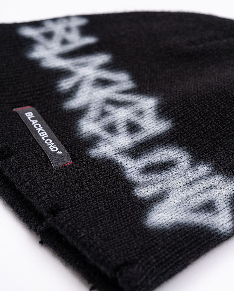 BBD Hand-stitched Graffiti Logo Beanie (Black)