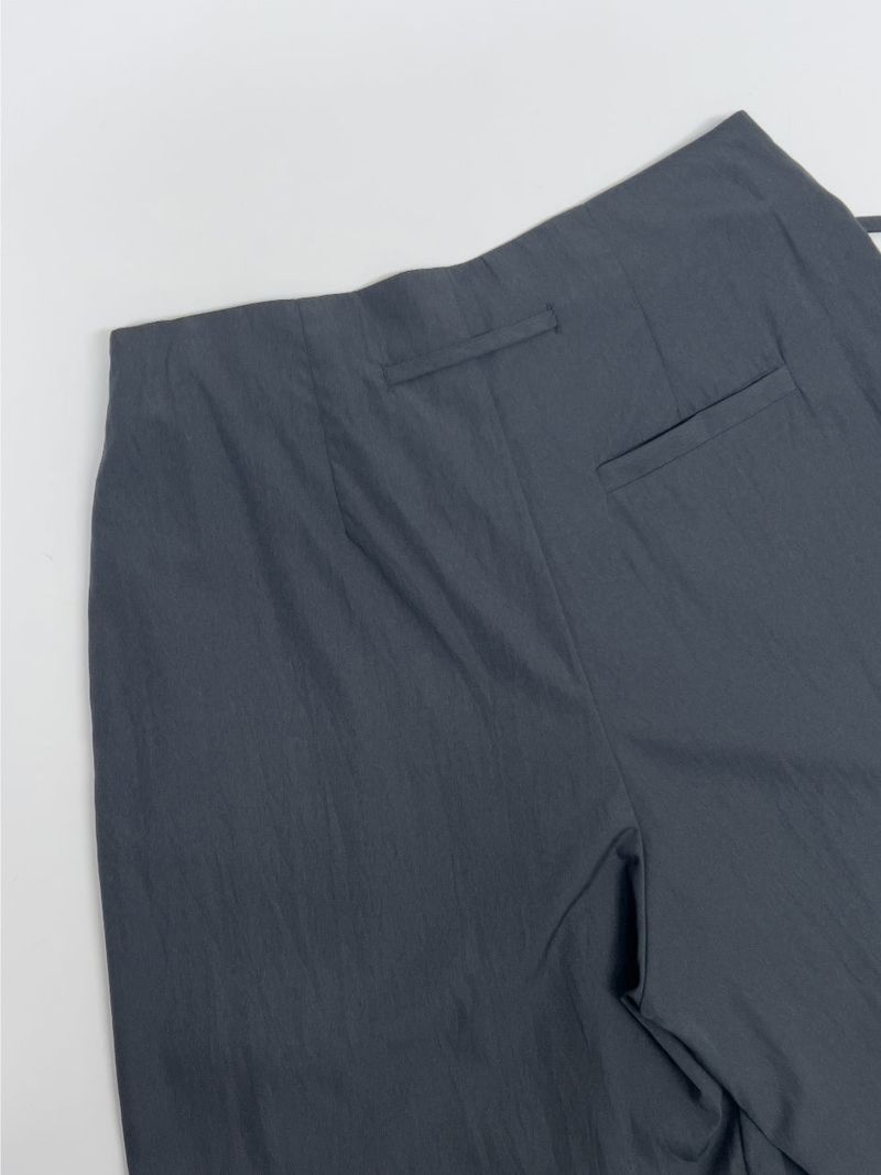 Unbalance Nylon Strap Wide Pants