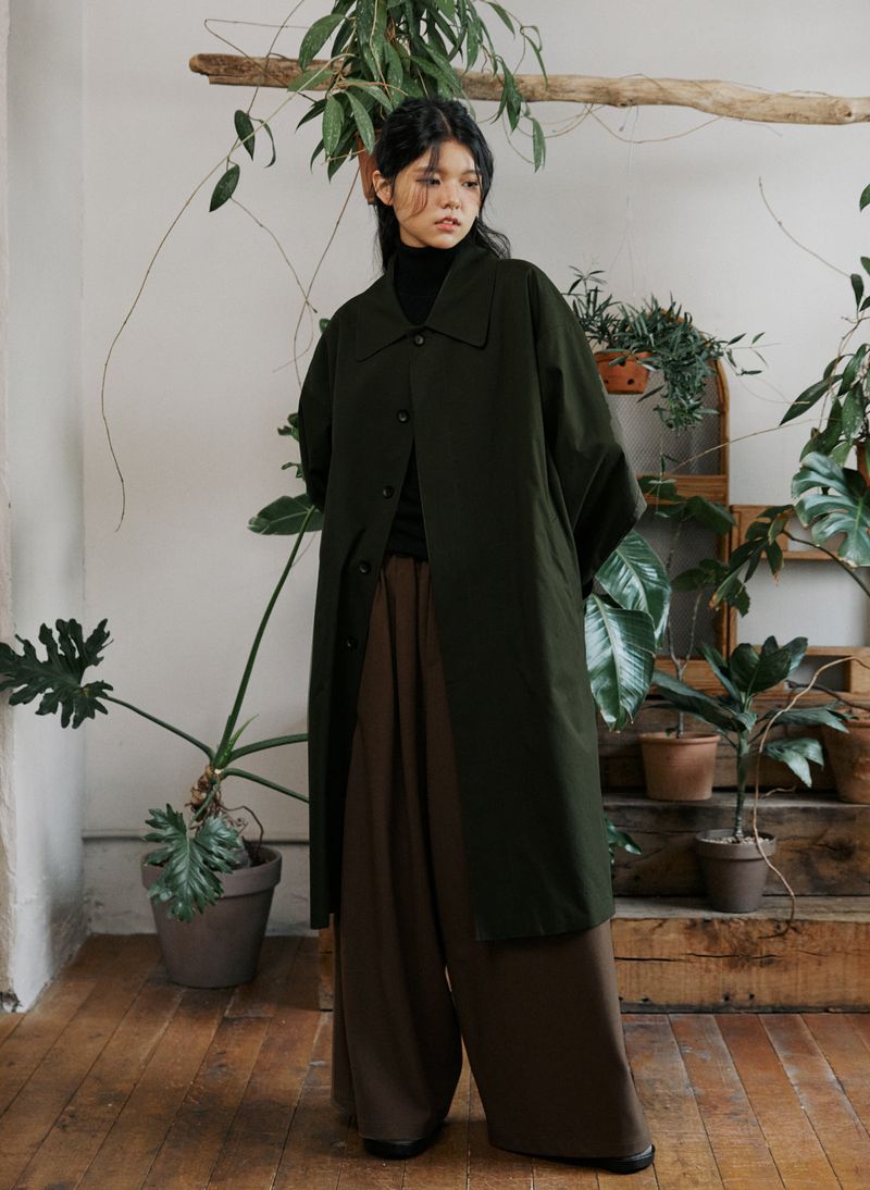 unisex mac coat khaki