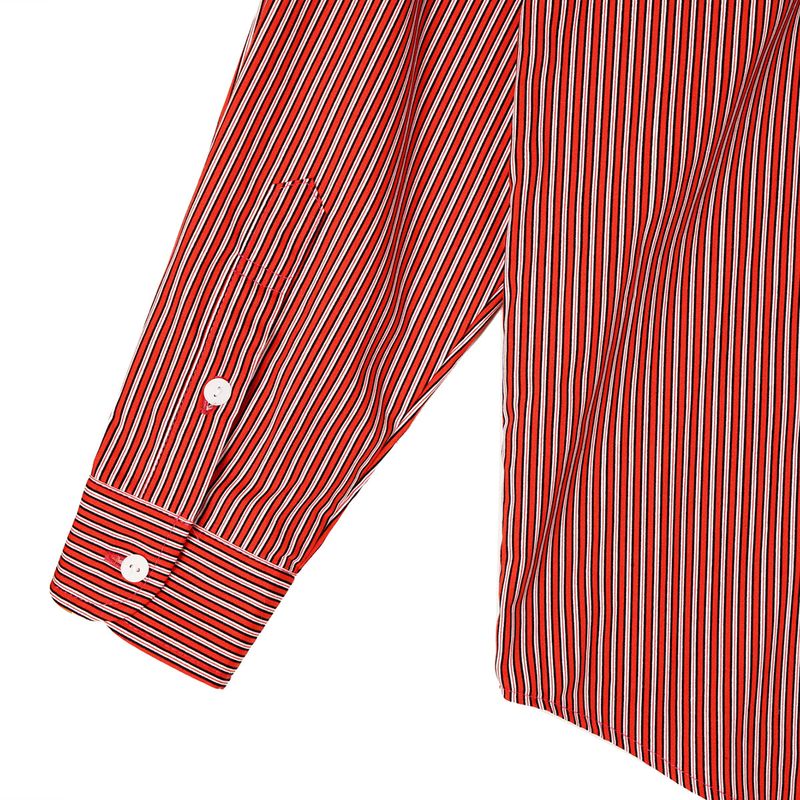 ストライプオーバーシャツ / STRIPE OVER SHIRT_RED