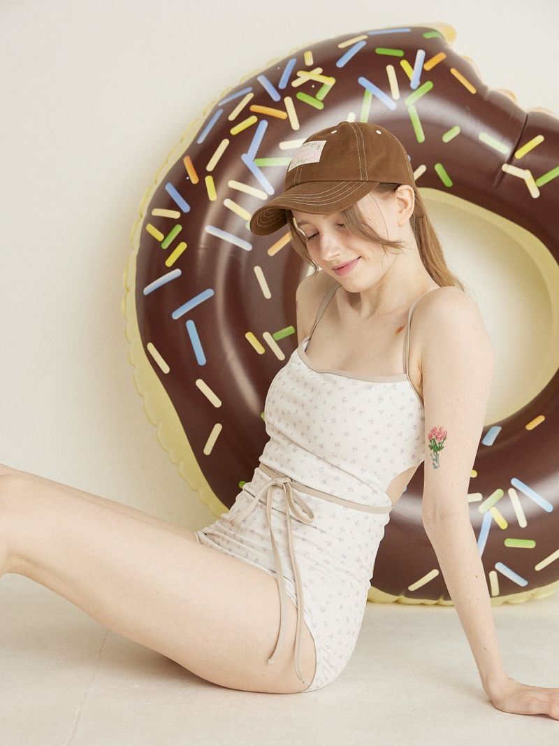 NOT COVER LOVELY BALL CAP - BROWN