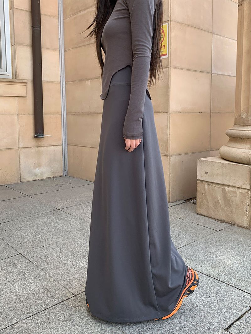 JERSEY LOOSE MAXI SKIRT (2C)