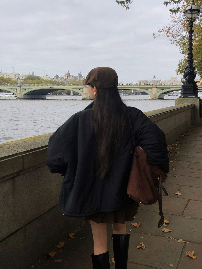 [BELLIDE MADE] WINT, STRING HALF-HIGH NECK JUMPER