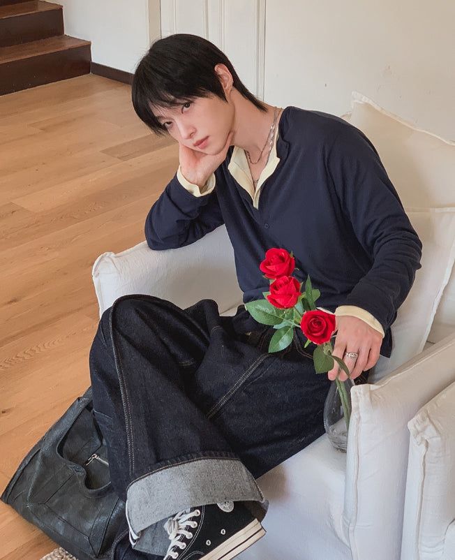 1+1 Daily Ribbed Round Cardigan