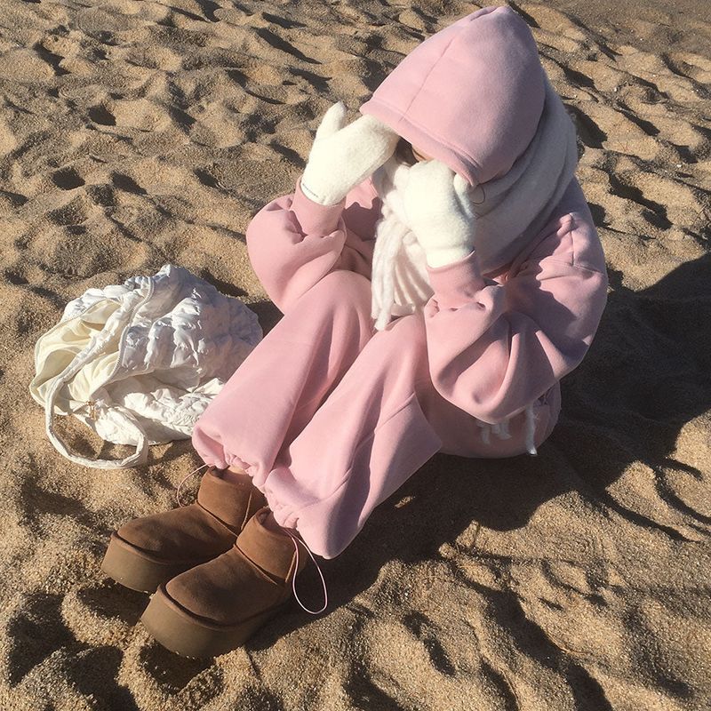 [BELLIDE MADE] Hit item wool napping two-way set
