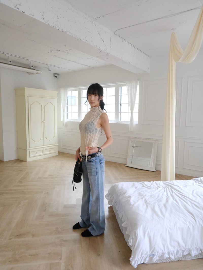 flap pocket denim pt
