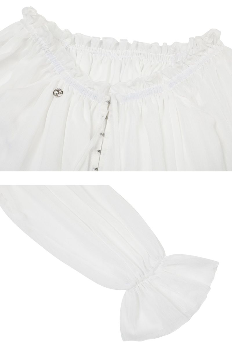 ANGEL HOOK DRESS white