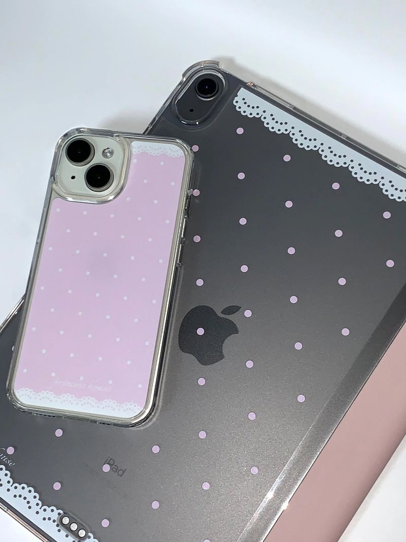 lace polka dot phone case - gelhard