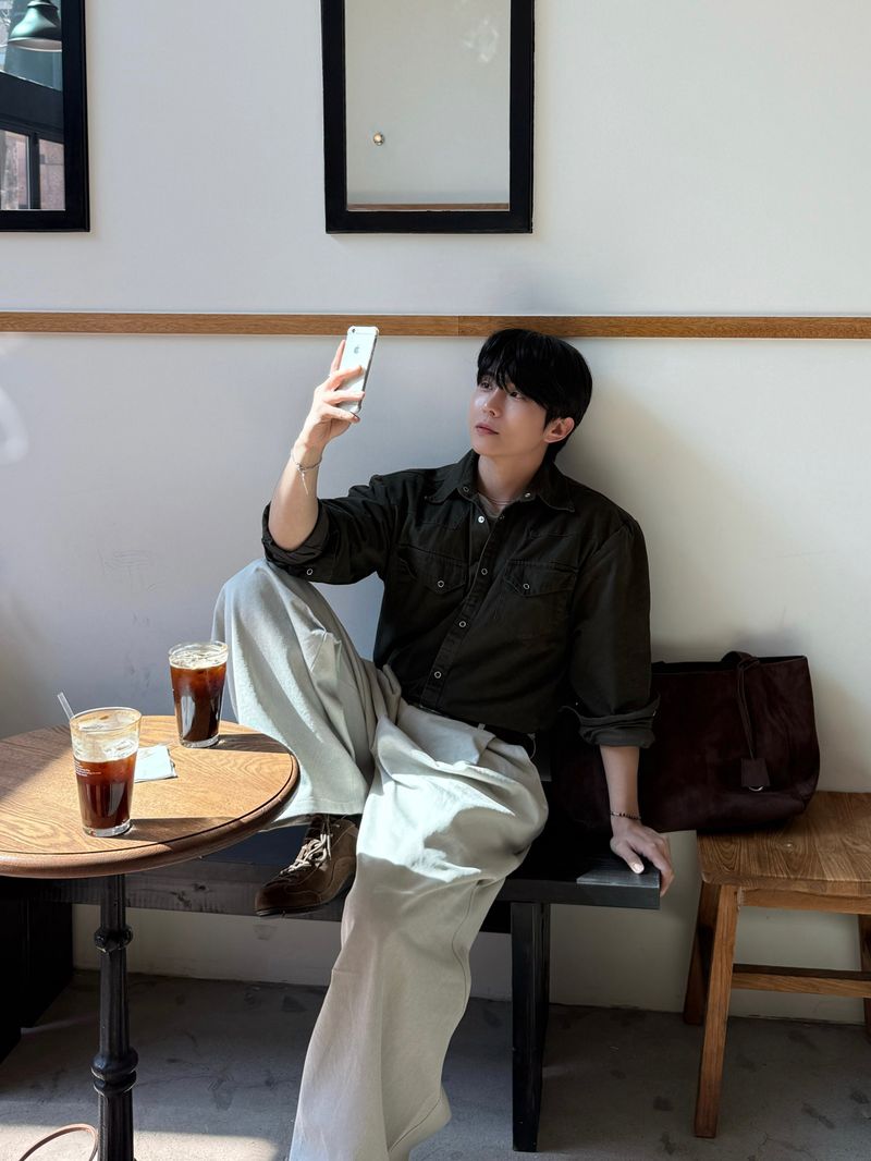 Ber twill cotton pants