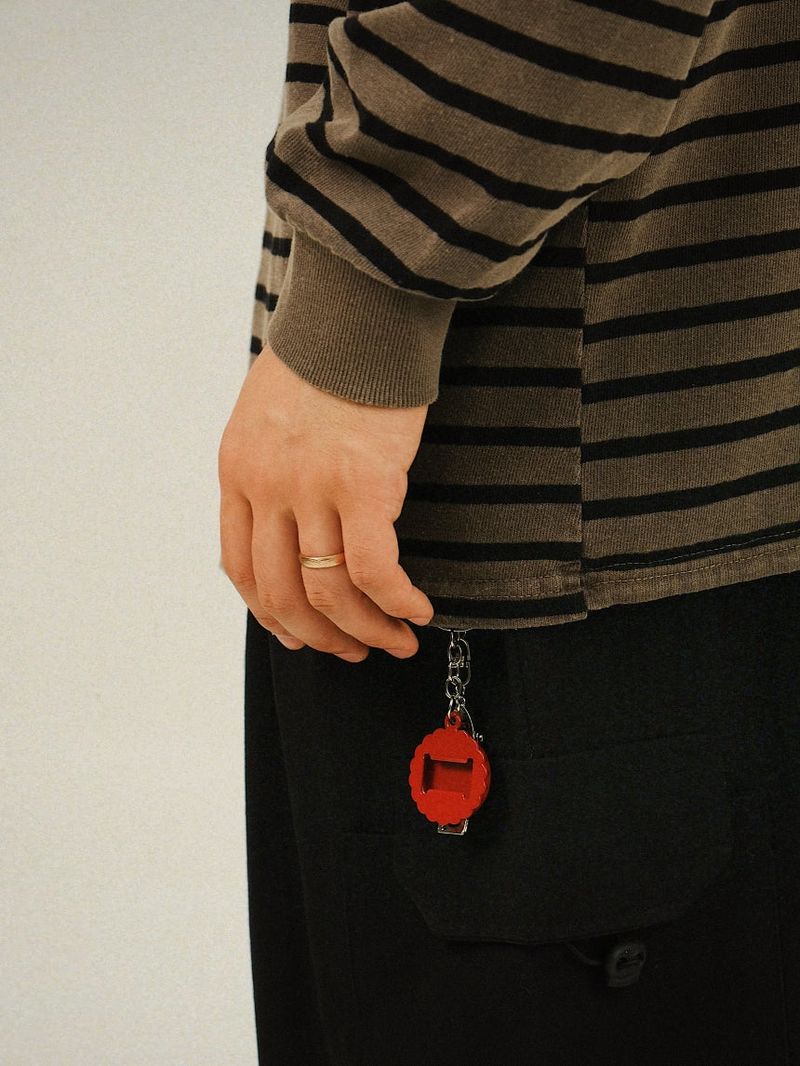 AN Pigment Stripe Collar T