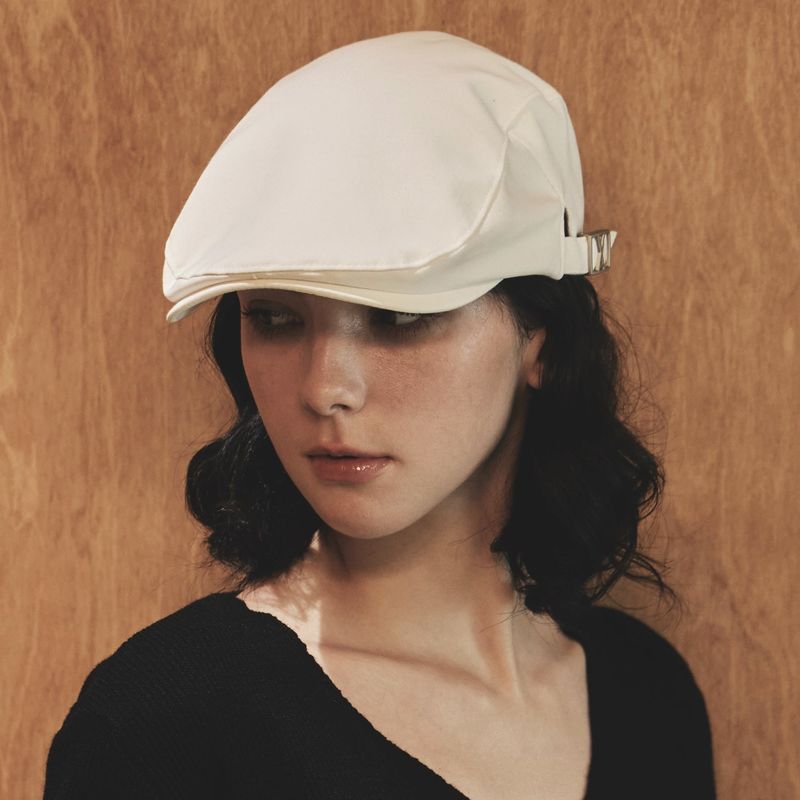 VA Square Belt Hunting Cap / White