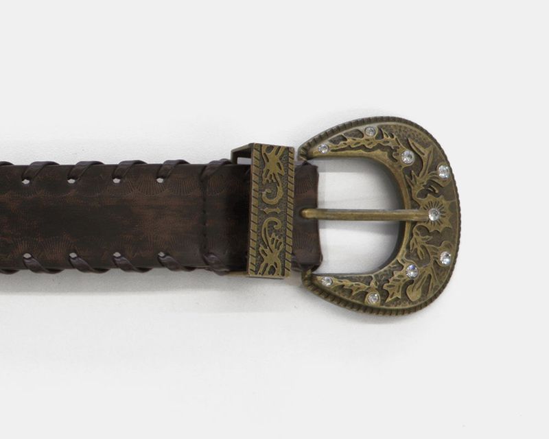 Pacel Bohemian Leather Stud Wide Big Belt
