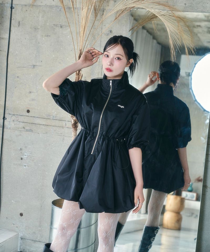 ANDGEEBEE（アンジービー）の「バルーンシルエットハイネックワンピ（Dresses）」