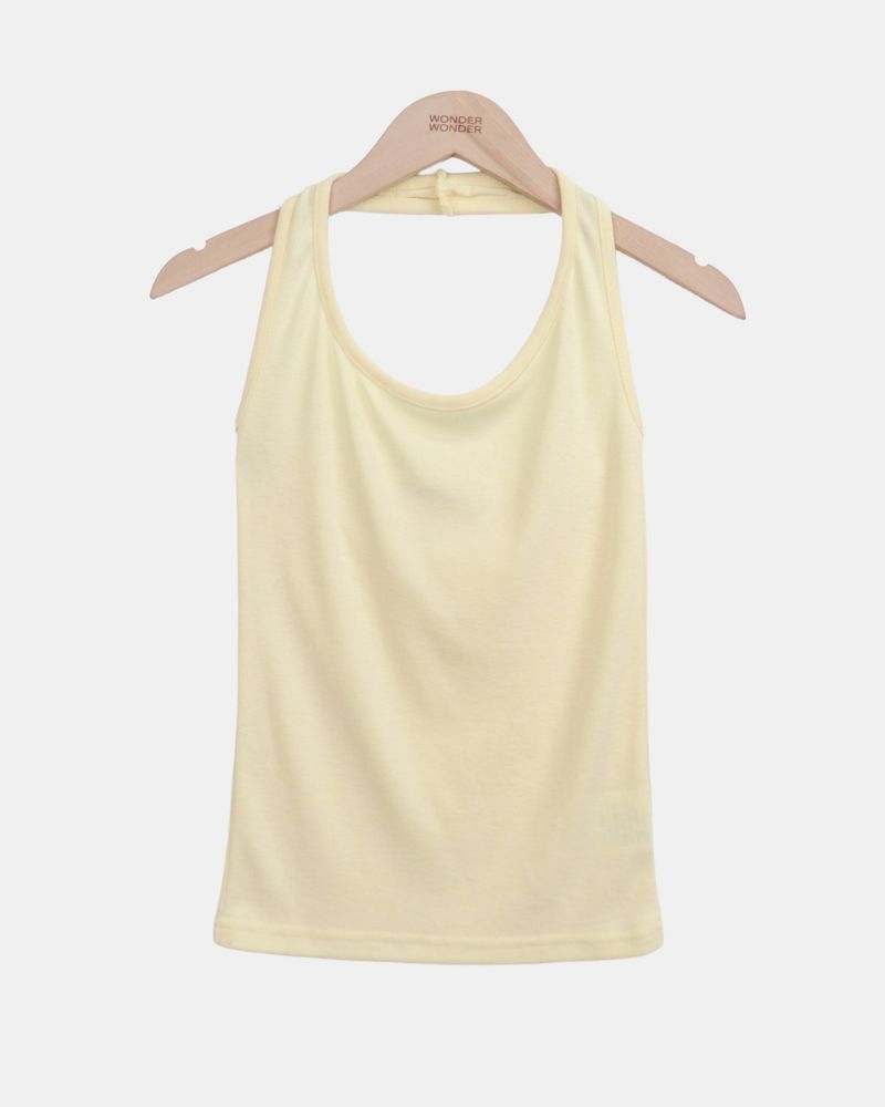 Uzel Halter Neck Slim Sleeveless Top