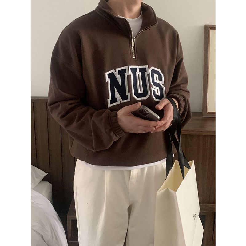Huke x Nus. half zip-up