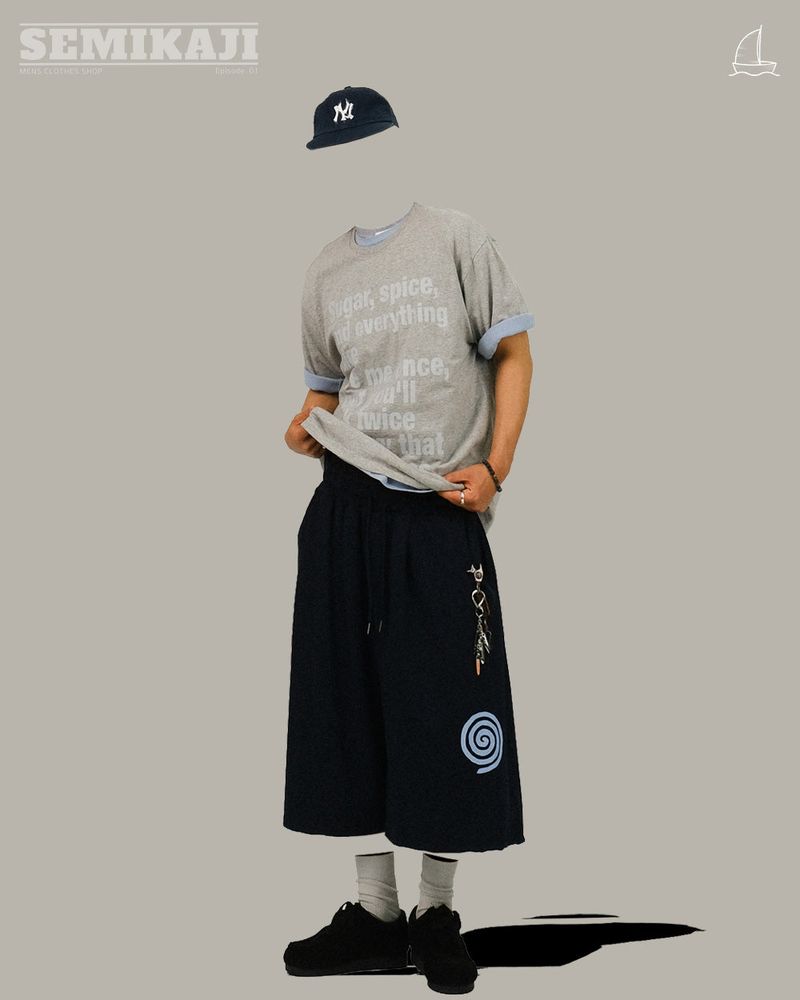 GUN Printing Banding Sweat Pants