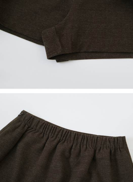 Layered Peach Mini Skirt Pants (2color)