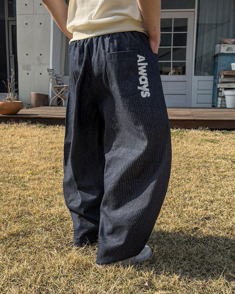 Waze Stripe Curved Denim