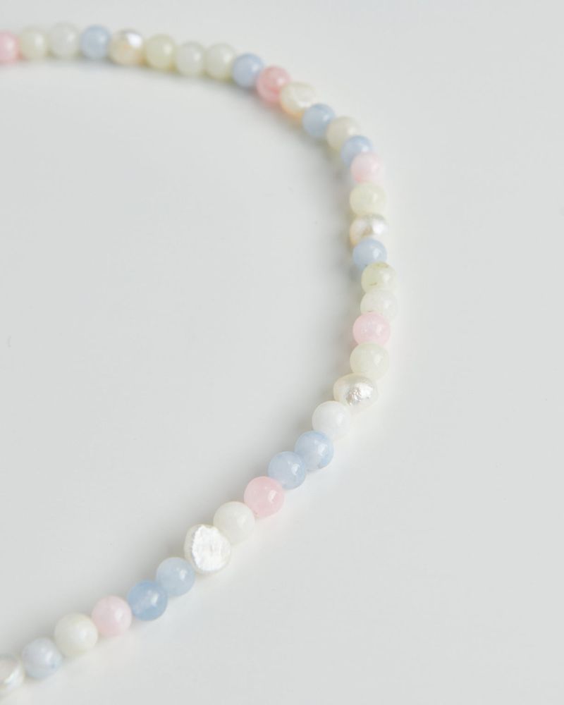 MIXTURE.(ミクスチャー)の「MP022 FRESHWATER PEARL WITH NATURAL STONE NECKLACE(Accessories)」