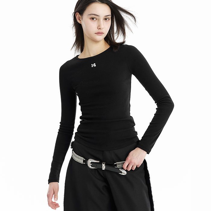 Holy White Symbol Long Sleeve _ black