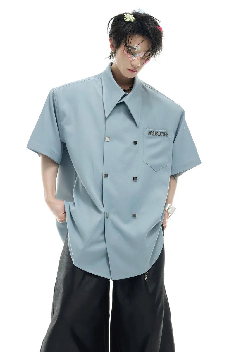 Argue Cultureの「Double Breasted Shirt Tee(Tops)」
