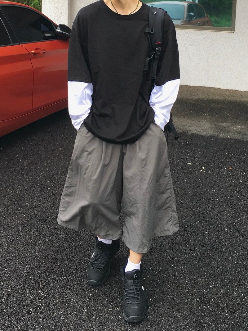 Roin Rivet Nylon Bermuda Pants 3C