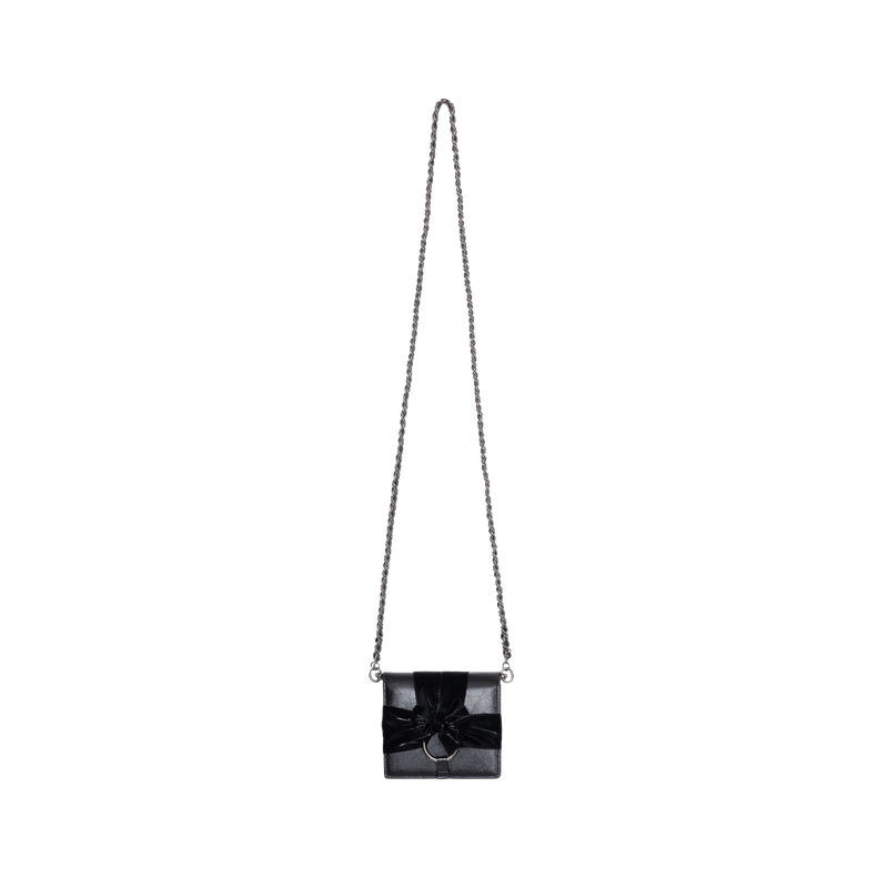 Knotted Wallet Bag (Real Leather-BK)