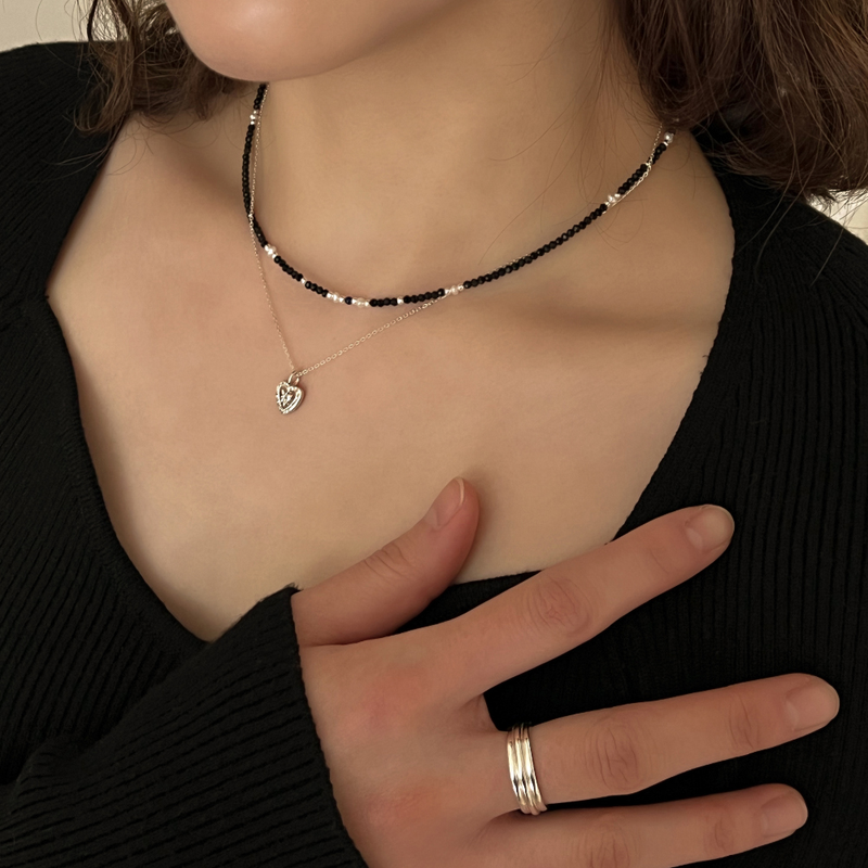 Starry night necklace (silver)