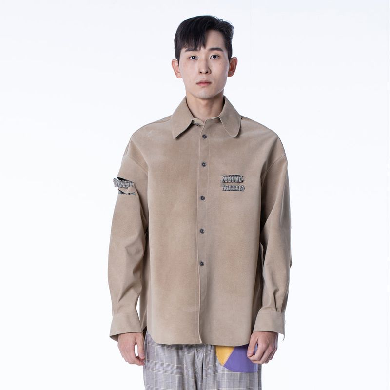 Suffering-Endurance Leather Shirt