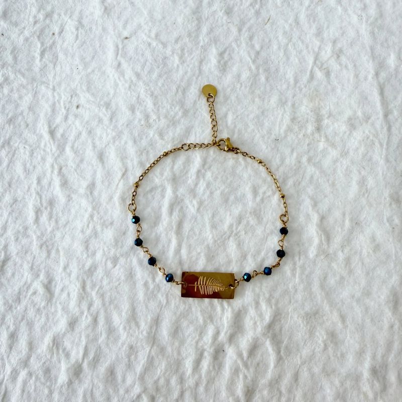 Midnight Tag Bracelet