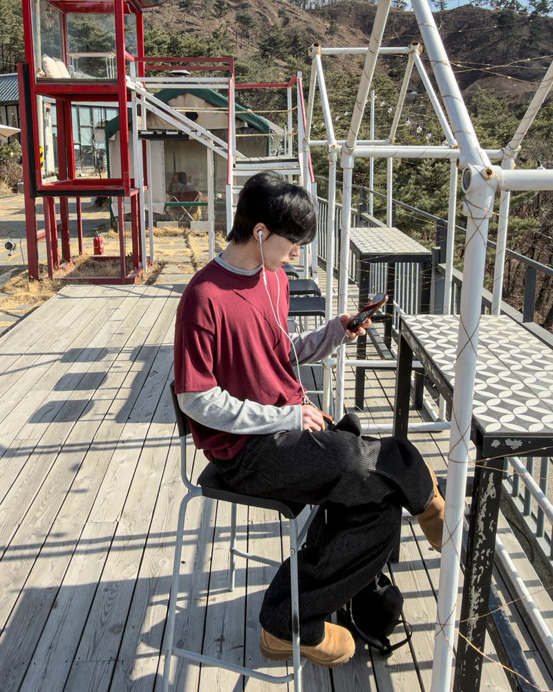 Mix Layered Long Sleeve T-Shirt