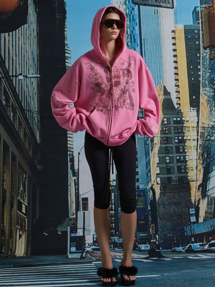 GIRLS ZIP-UP HOODIE
