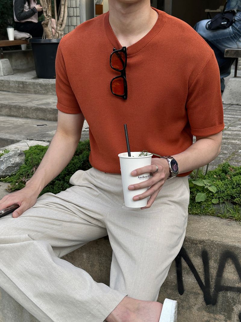 Summer linen ice back banding slacks (3 colors)