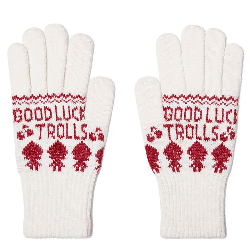 KIRSH（キルシー）の「TROLLS JACQUARD KNIT TOUCH GLOVES - IVORY（Fashion Accessories）」