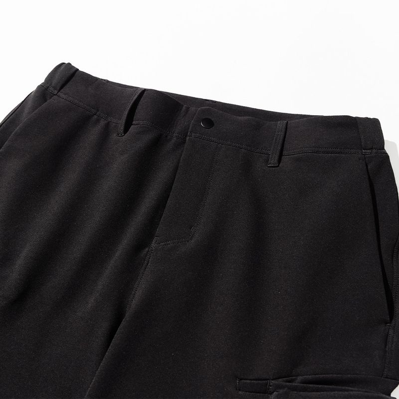 Poly Span Winter Cargo Pants - BLACK