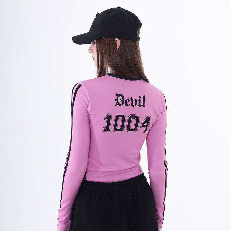 0 5 hell girl line top - PINK