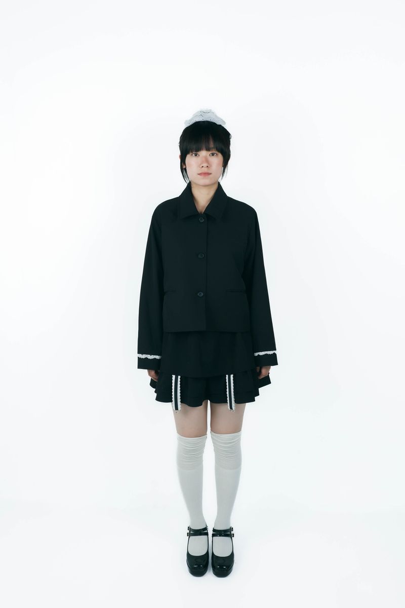 bigribbon jacket(black)