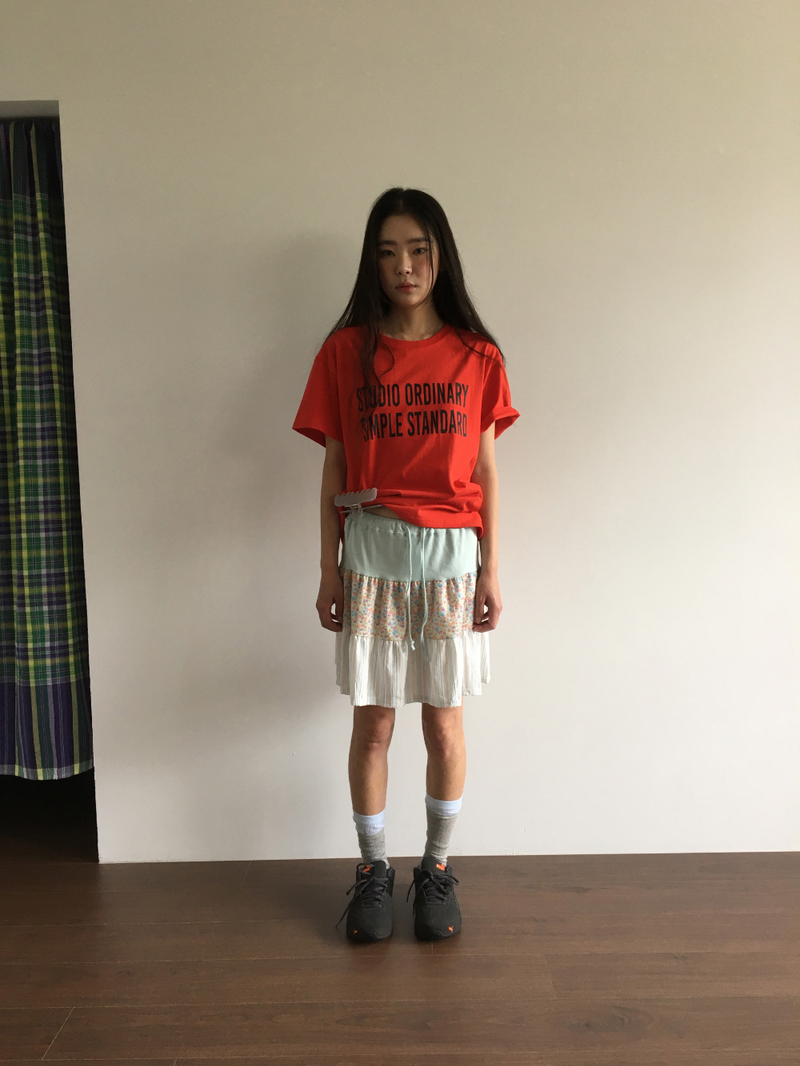 Mani patchwork skirt (2color)