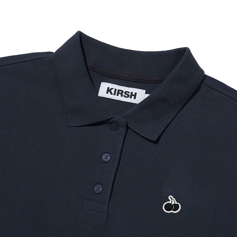 MONO CHERRY CROP PIQUE [DARK NAVY]