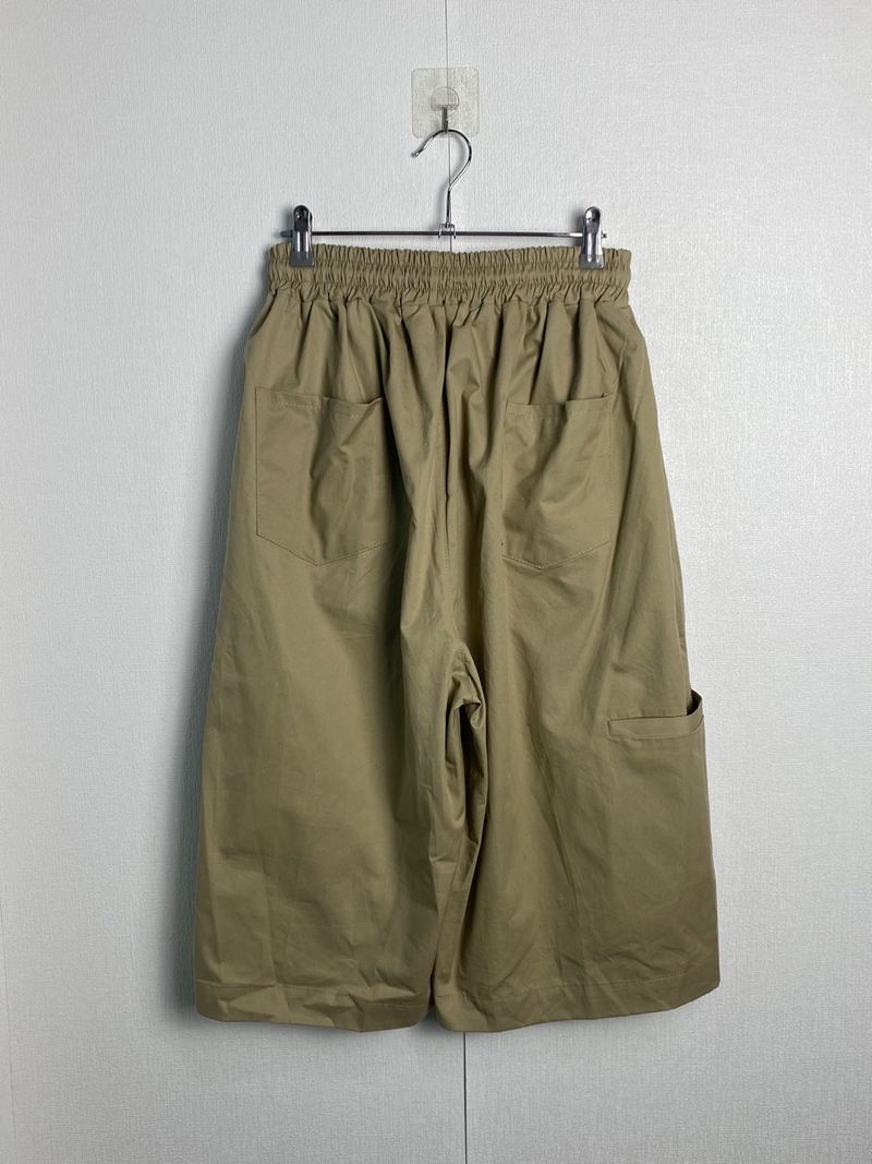 ピンタックツイルバミューダパンツ3C