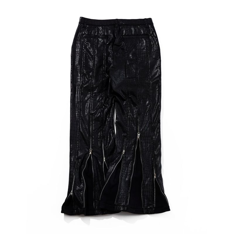 Triple zipper pants