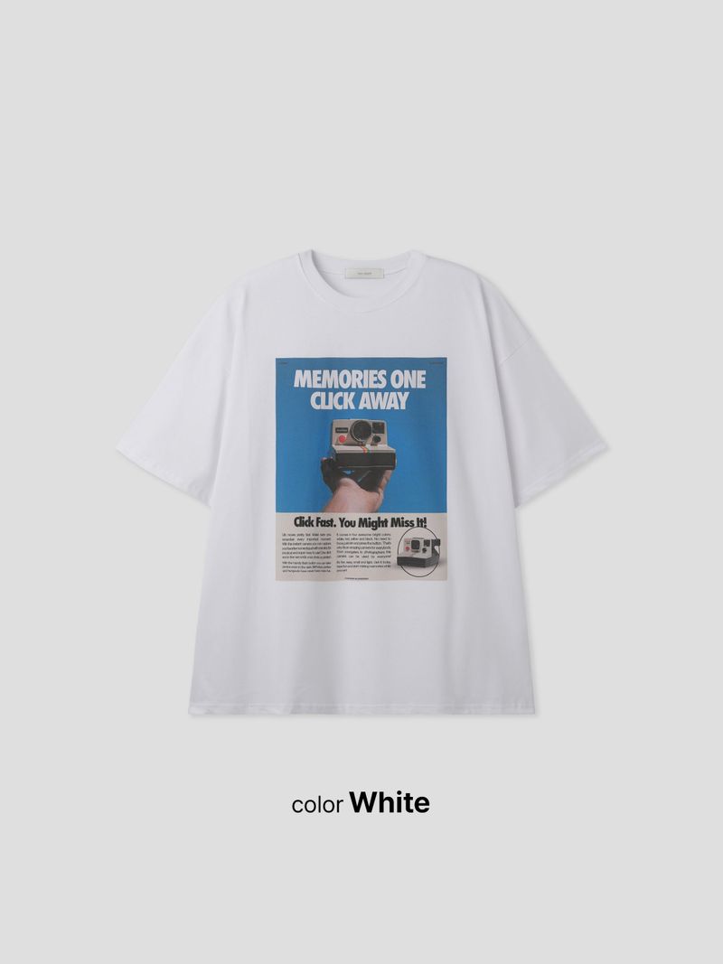 Camera Digital Printed Short Sleeve 3COLOR