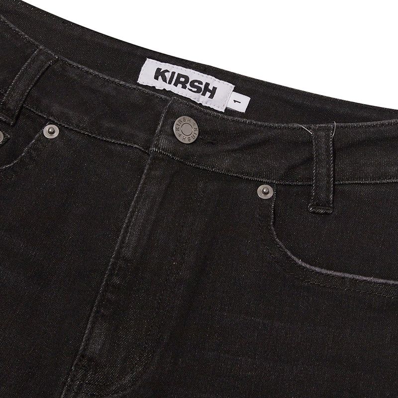 CHERRY SLIM-FIT DENIM PANTS [CHARCOAL]