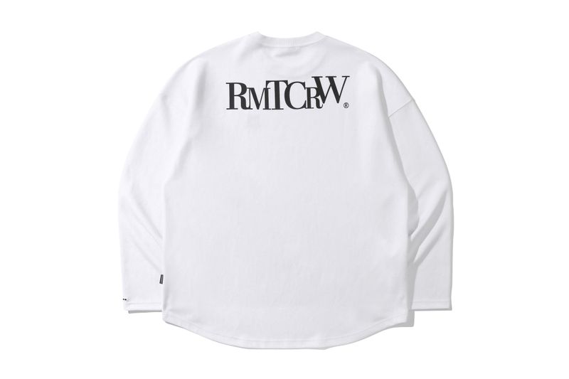 RECENT LOGO LONG SLEEVE_WHITE
