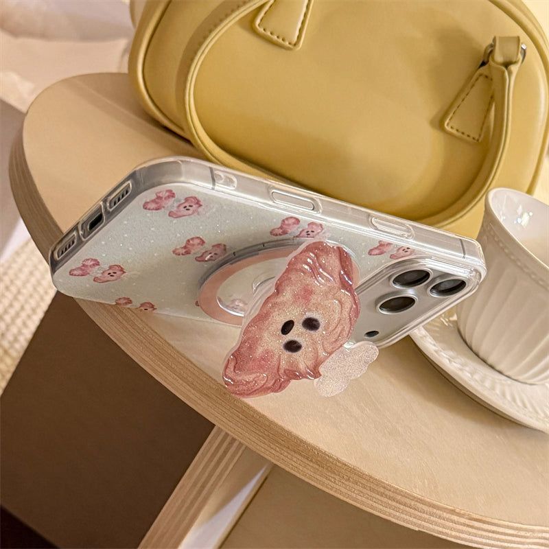 Bling Bling Glitter Chef Puppy Talk iPhone Case