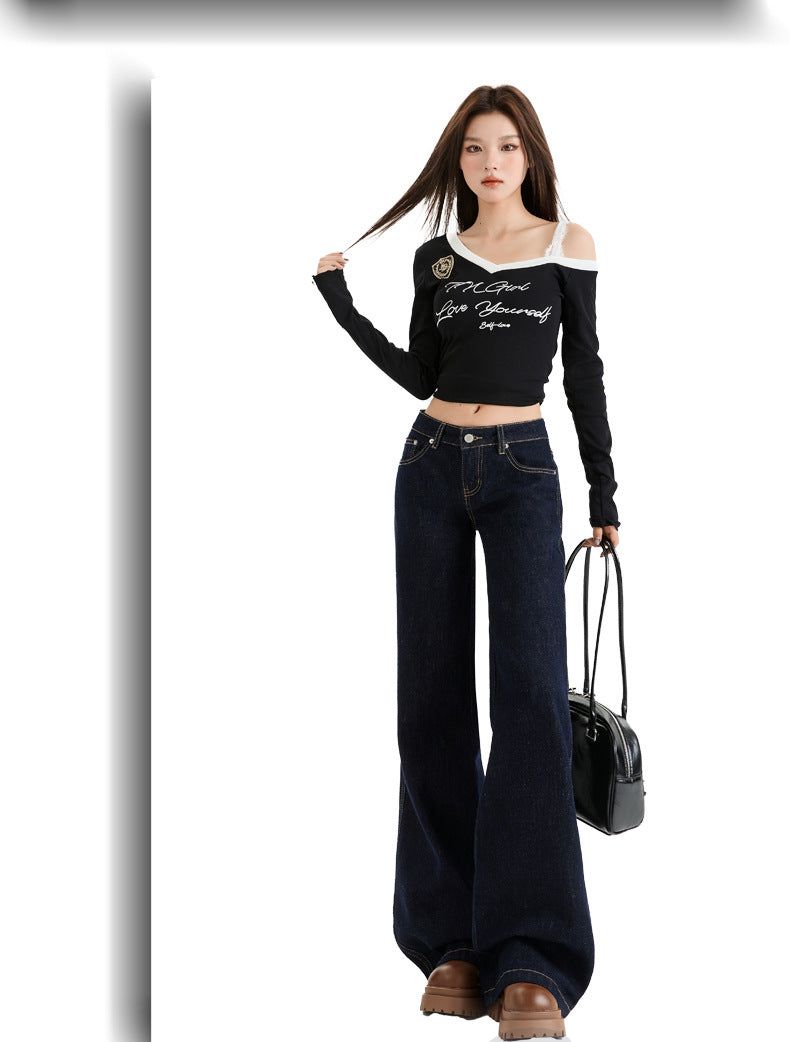 American Vintage Low waist Flare Denim Pants