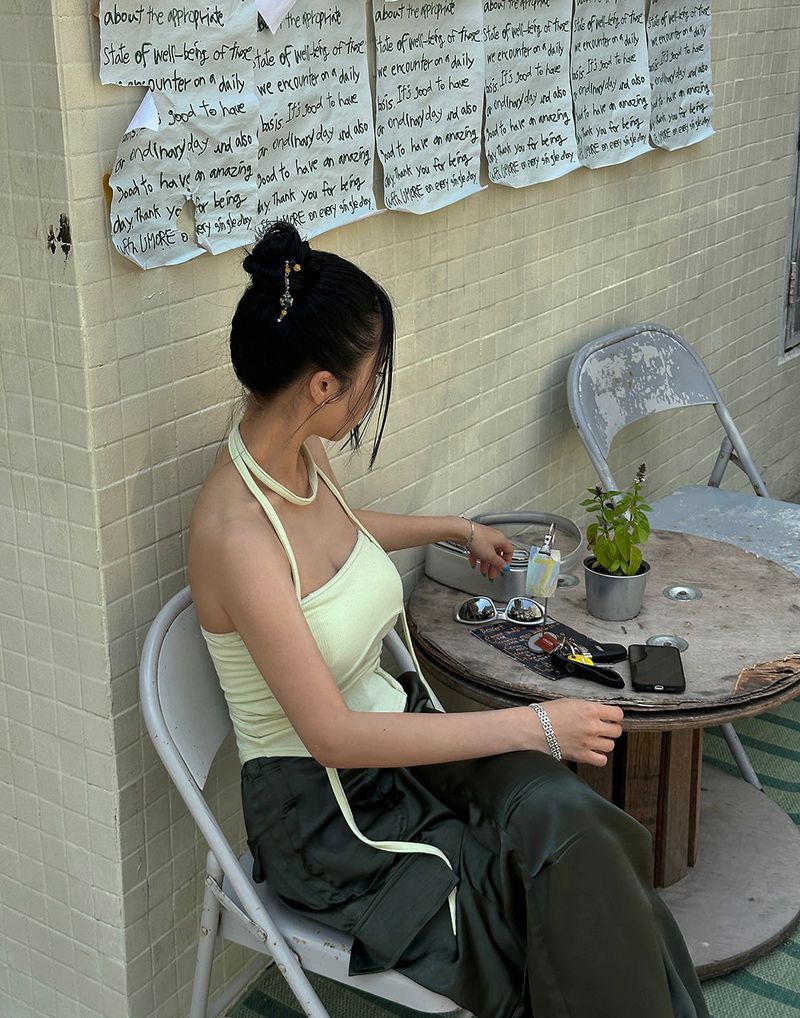 Delight-J（ディライトジェイ）の「muffler strap set shirring tube top（Tops）」