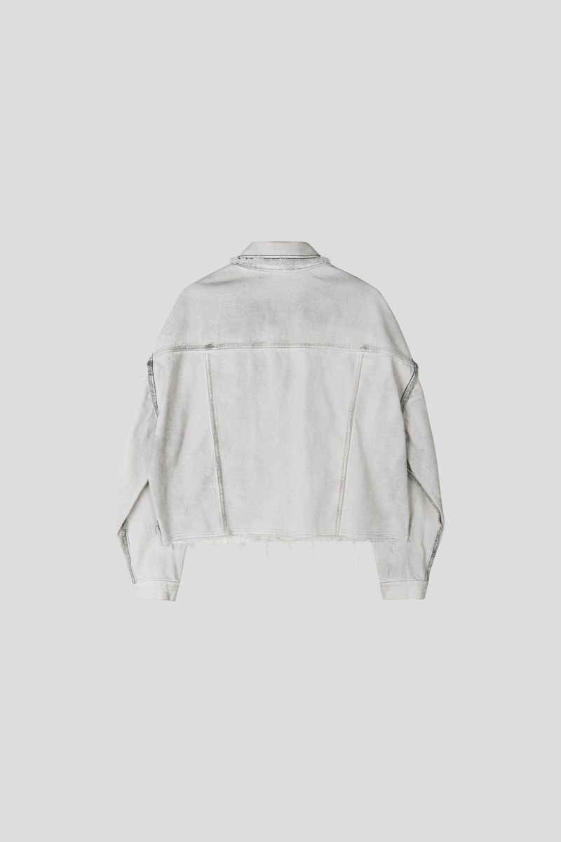 MG650 Stitch Dirty Wash Crop Jacket