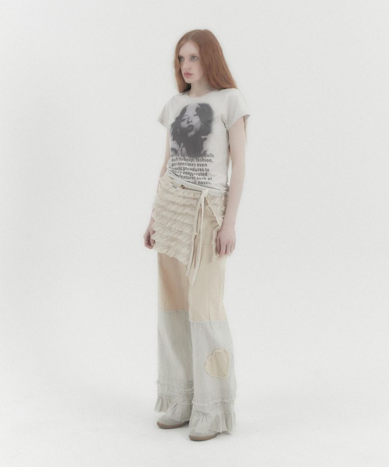 Your Skin Short Sleeve Tee Beige