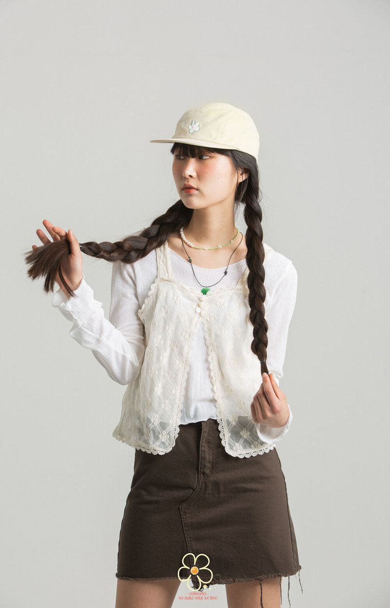 EOHWORKS flower yellow camp cap